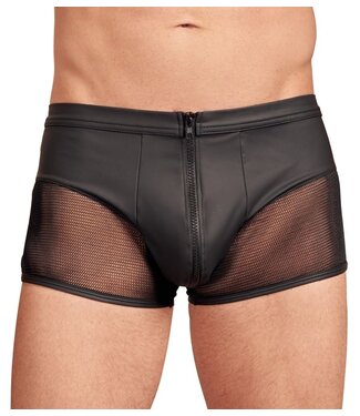 NEK Leather Look Heren Boxer Met Ritssluiting - Zwart