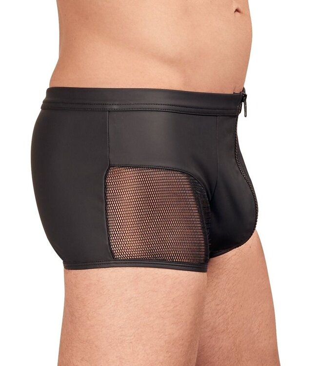 NEK Leather Look Heren Boxer Met Ritssluiting - Zwart