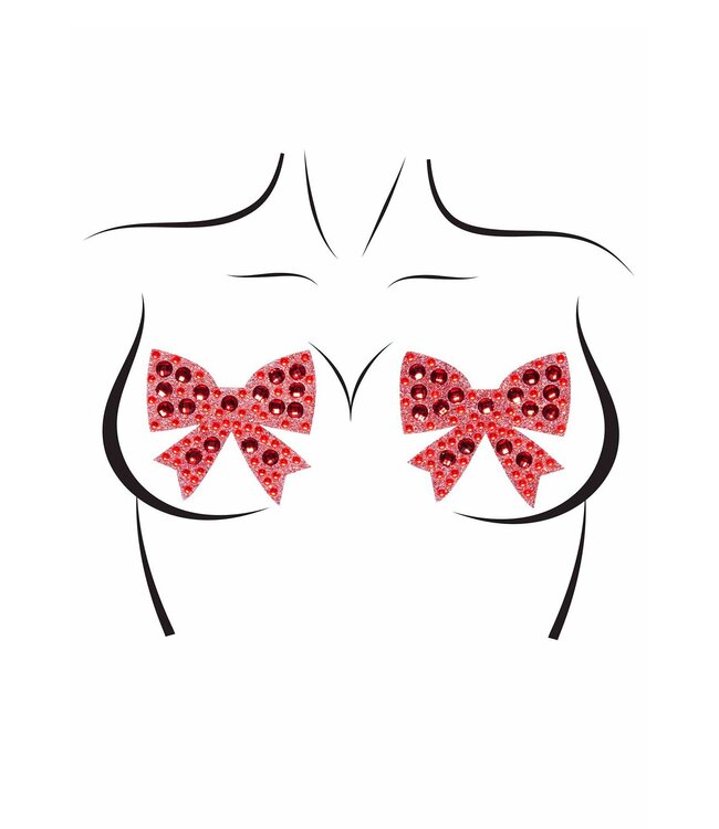 Leg Avenue Rhinestone bow nipple jewels