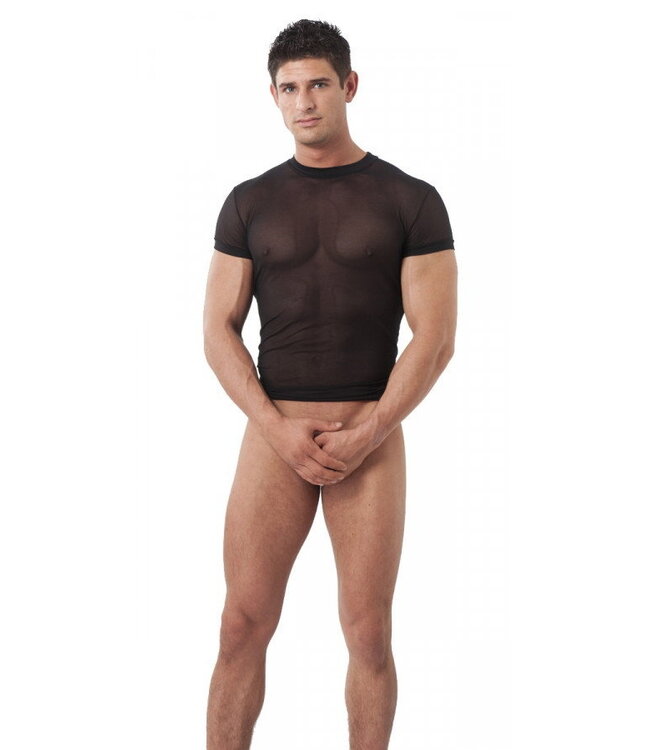 Rimba Amorable by Rimba - Doorzichtig T-Shirt  - Zwart