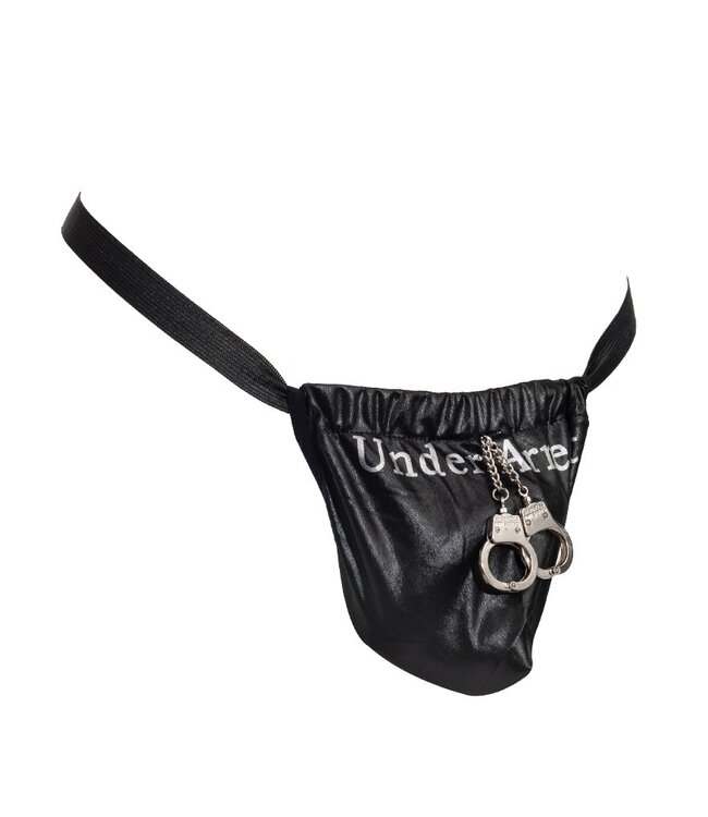 Rimba Amorable by Rimba - String met tekst - One Size - Zwart