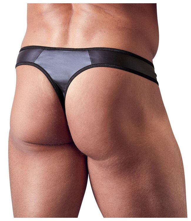 Svenjoyment Underwear Mannenstring Met Rits Met Strass-Steentjes
