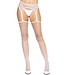 Leg Avenue Netkousen met Jarretel - Wit