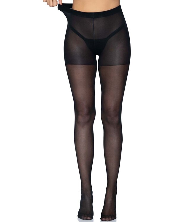 Leg Avenue Doorschijnende panty met open achterkant