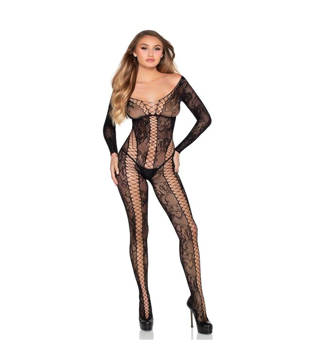 Leg Avenue Leg Avenue - Lace Bodystocking - Zwart