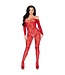Leg Avenue Leg Avenue - Lace Bodystocking - Rood