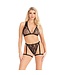 Leg Avenue Leg Avenue - Lace Set met Jarretelles - Zwart