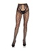 Leg Avenue Leg Avenue - Netpanty Met Open Kruis - Zwart