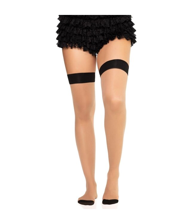 Leg Avenue Leg Avenue - Hold-Up Kousen Met Naad - Nude