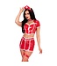 Leg Avenue Leg Avenue - Red Alert Nurse Kostuum - Rood