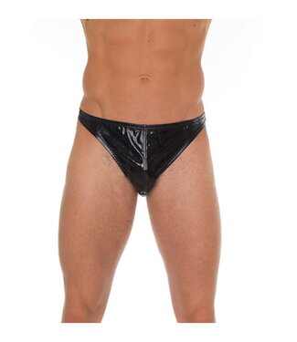 Rimba Amorable by Rimba - String met lak look - One Size - Zwart