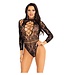 Leg Avenue High neck lace bodysuit