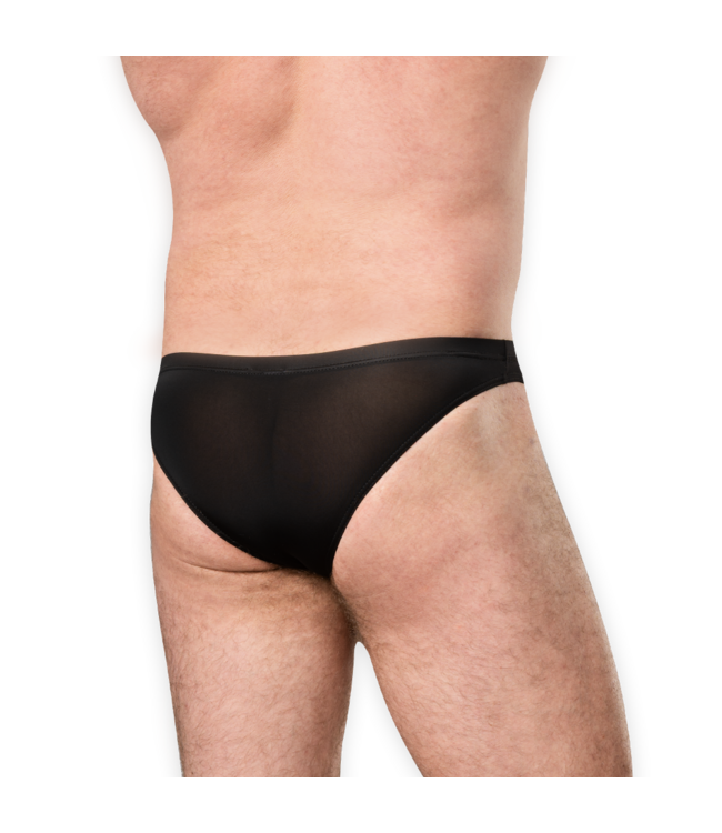 Rimba Amorable by Rimba - Slip met Open Kruis - One Size - Zwart