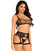 Leg Avenue top and garter harness