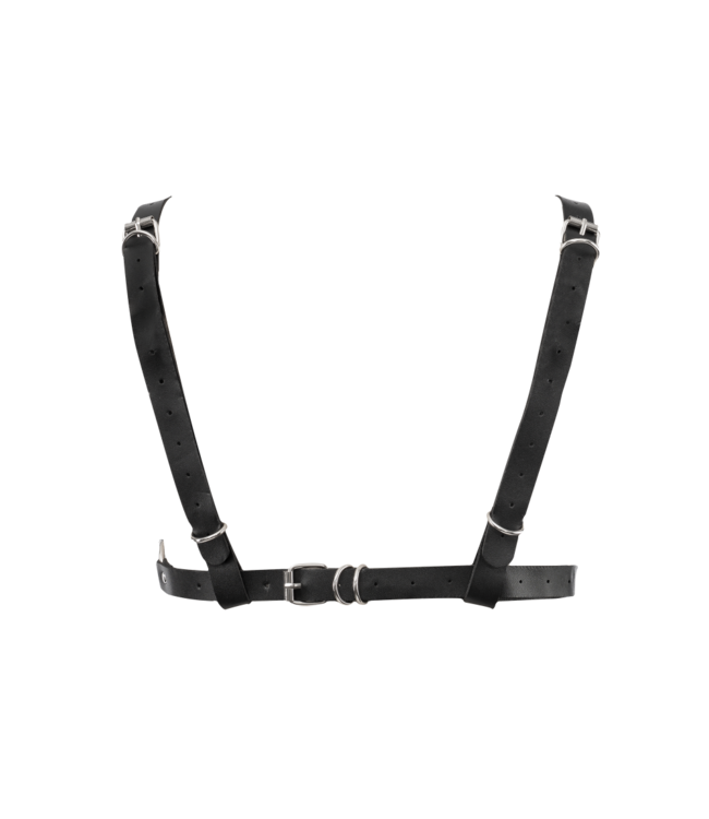 Rimba Amorable by Rimba - Open bh met kettingen - One Size - Zwart, Zilver