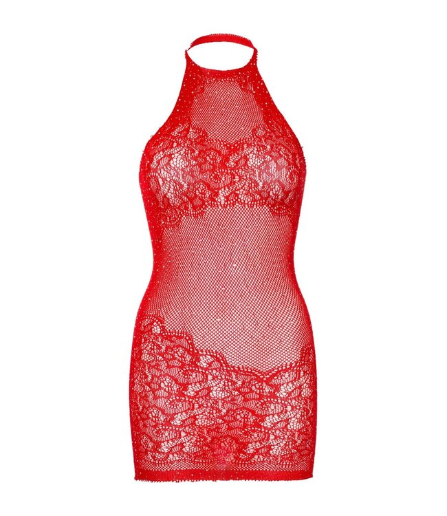 Leg Avenue Rhinestone Halter Mini Dress