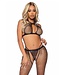 Leg Avenue Fishnet top, g-string & tights