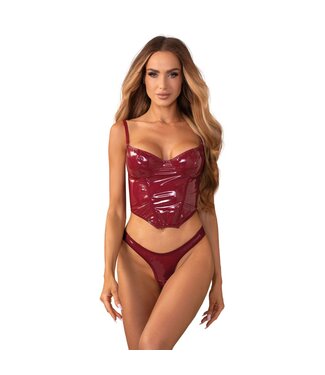 Obsessive Obsessive - Redya Corset en String - Rood