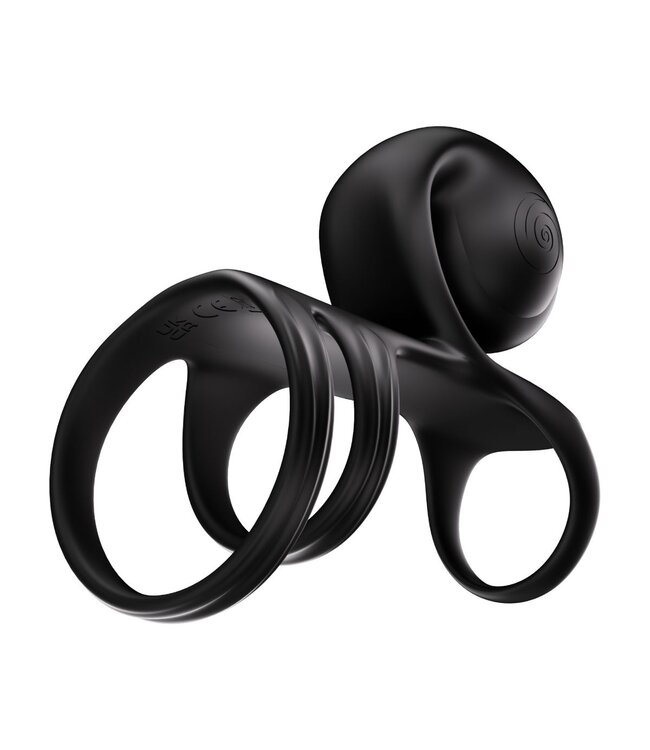 SVibe SVibe - Jovi Arc Couples Ring - Zwart