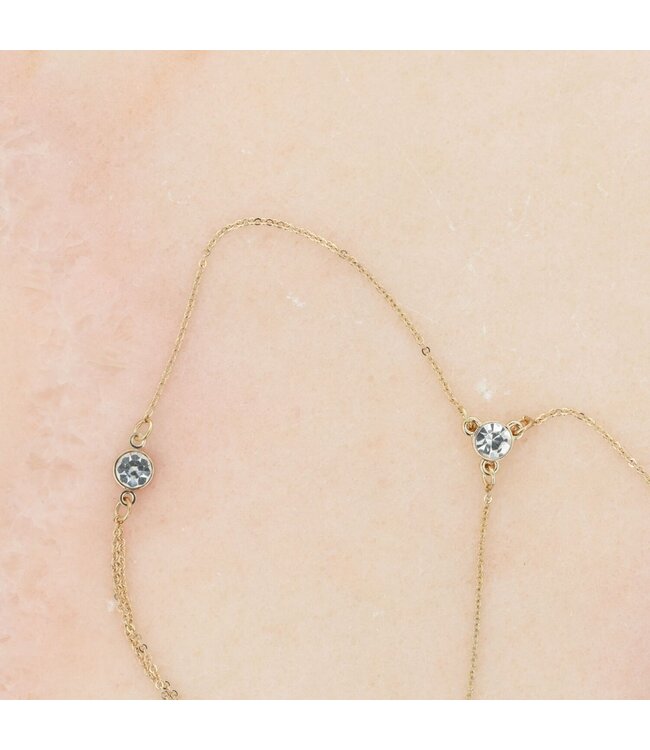 Otazu Otazu - Twin Crystal Enkelband- Transparent