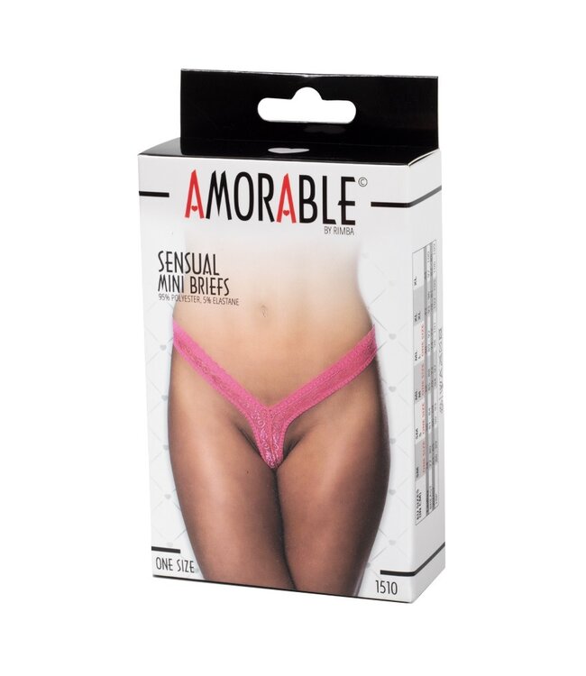Rimba Amorable by Rimba - Mini Slip - One Size - Roze
