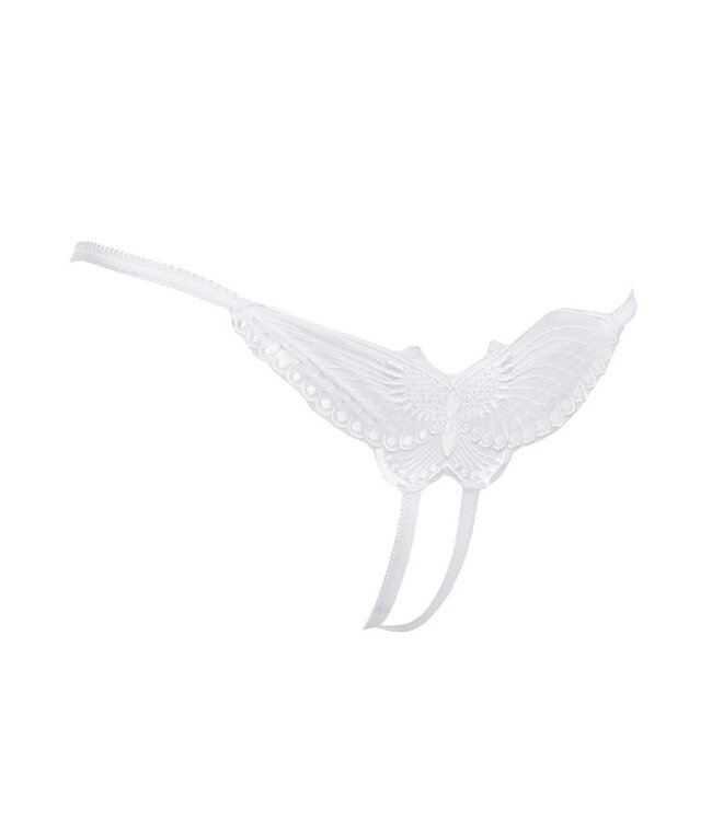 Rimba Amorable by Rimba - Open Vlinder String - One Size - Wit