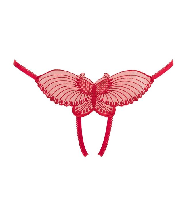 Rimba Amorable by Rimba - Open Vlinder String - One Size - Rood