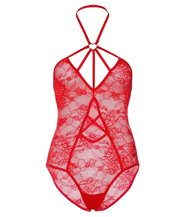 Leg Avenue Teddy with keyhole cut out