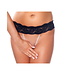 Rimba Amorable by Rimba - G-string met parels - One Size - Zwart