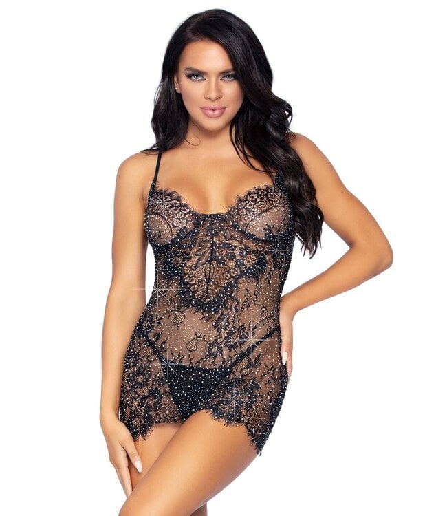 Leg Avenue Backless mini dress & g-string