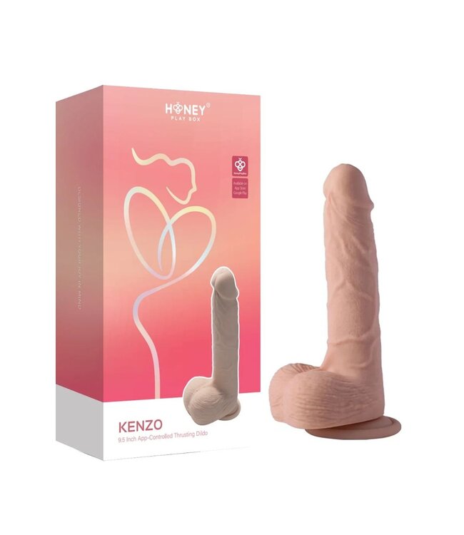 HoneyPlayBox HoneyPlayBox – Kenzo Thrusting Suction Dildo – 23.9 cm