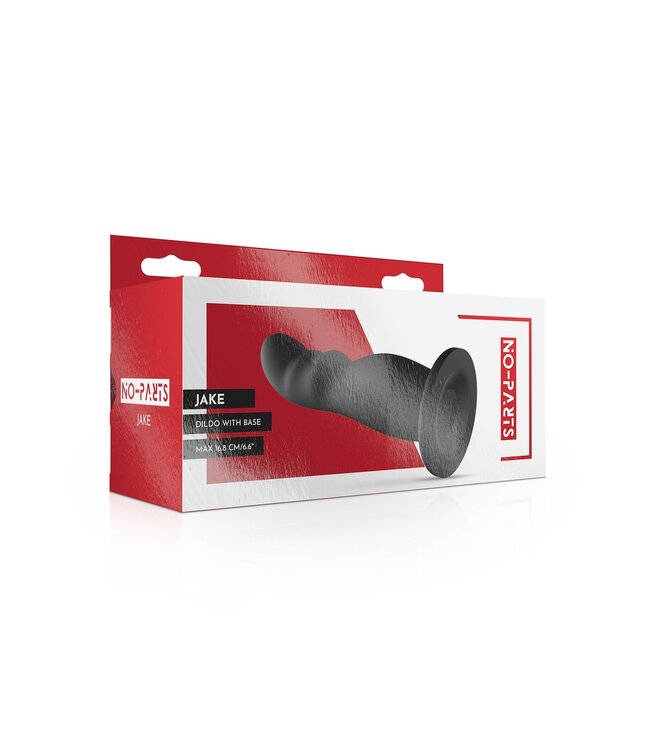No-Parts No-Parts - Jake Dildo met Basis - Zwart