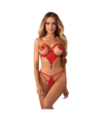 Obsessive Obsessive – Matildea Open Teddy – Rood