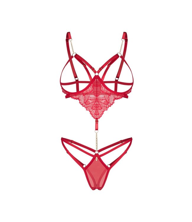 Obsessive Obsessive – Matildea Open Teddy – Rood