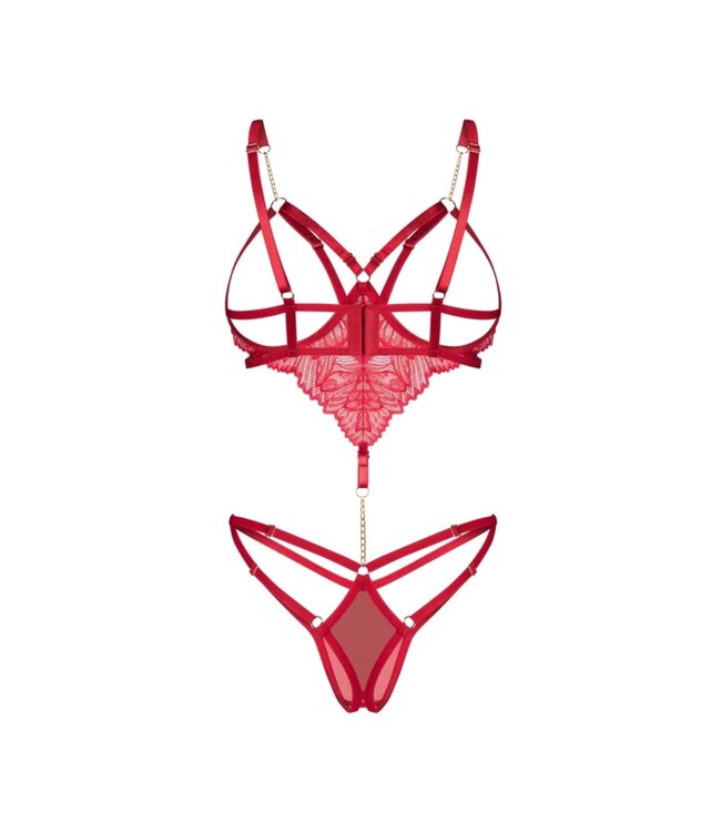 Obsessive Obsessive – Matildea Open Teddy – Rood