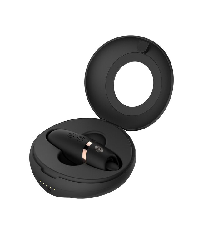 Rosy Gold Rosy Gold – Licking Stimulator met Luxe Oplaadcase – Zwart