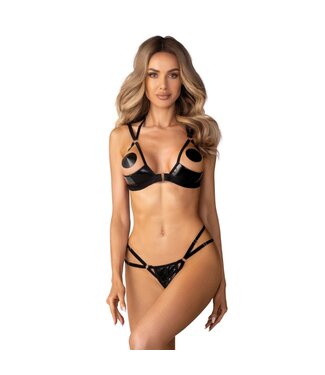 Obsessive Obsessive – Keira Lise 2-Delige Open Set – Zwart