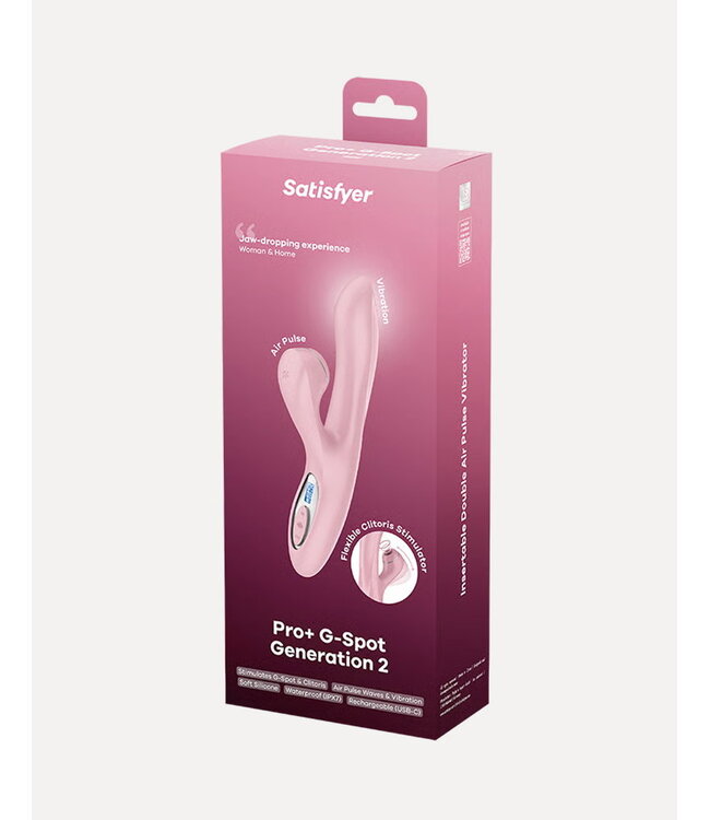 Rimba Satisfyer - Pro+ G-Spot Generation 2 - Rabbit-vibrator met luchtpulsen - Roze