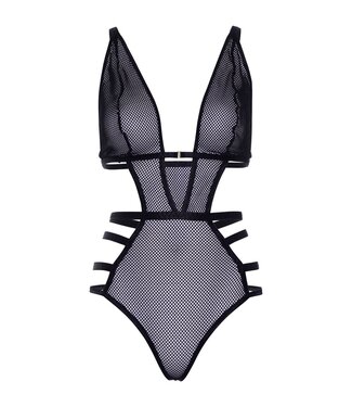 Leg Avenue Net cut out g-string teddy