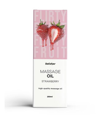 Rimba Satisfyer - Massageolie - Strawberry - 250ml