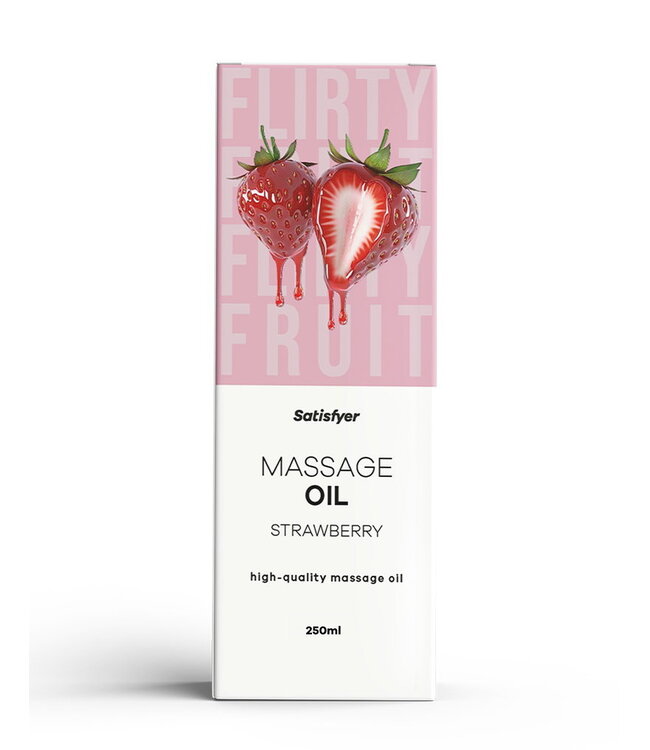 Rimba Satisfyer - Massageolie - Strawberry - 250ml
