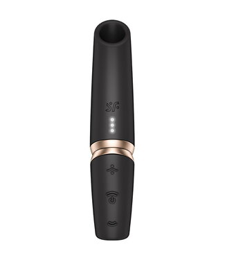 Rimba Satisfyer - Perfect Kiss - 3D Luchtpuls Lippenstift Vibrator - Zwart