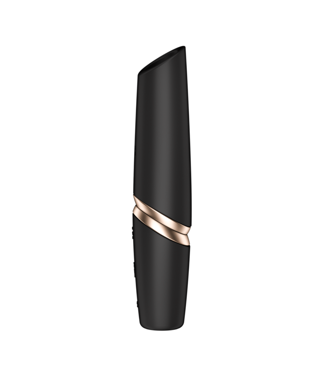 Rimba Satisfyer - Perfect Kiss - 3D Luchtpuls Lippenstift Vibrator - Zwart
