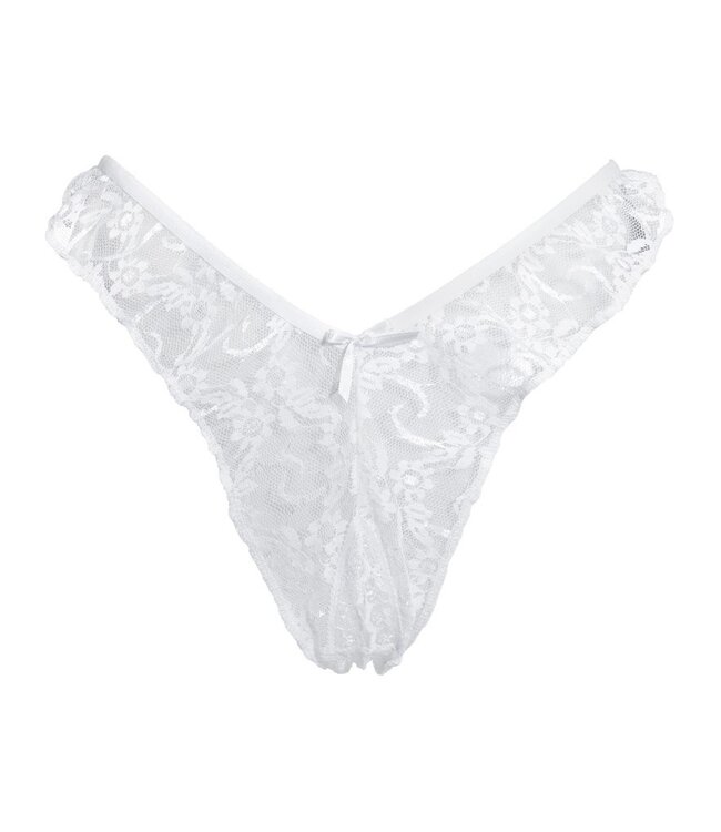 Rimba Amorable by Rimba - Open Brazilian Slip - One Size - Wit