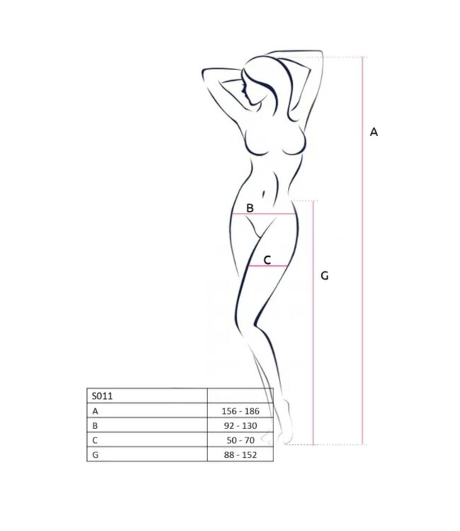 Passion Passion - S011 Strip Pants - Wit