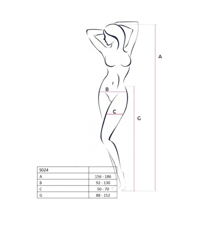 Passion Passion - S024 Strip Pants - Wit