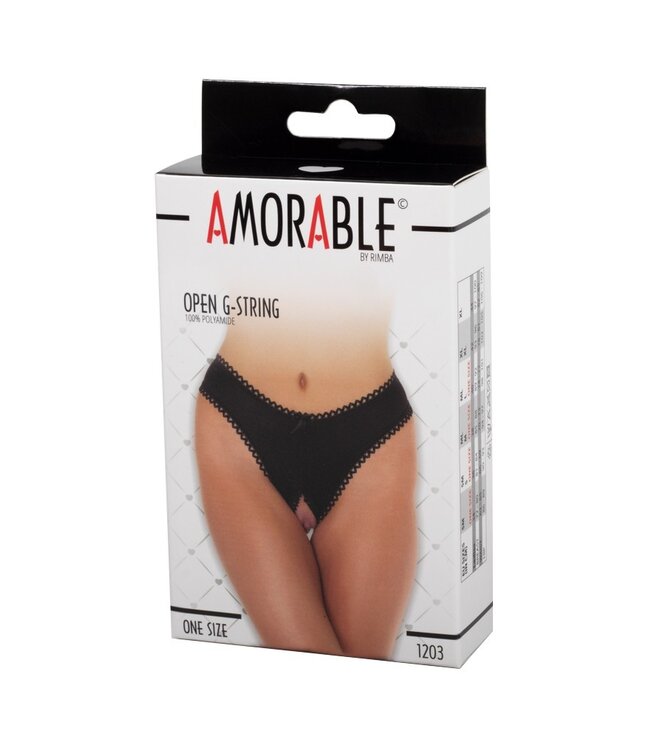 Rimba Amorable by Rimba - Open String - One Size - Zwart