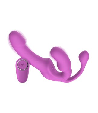 Teazers Teazers – Strapless Strap-On met Anaal Plug – Pink