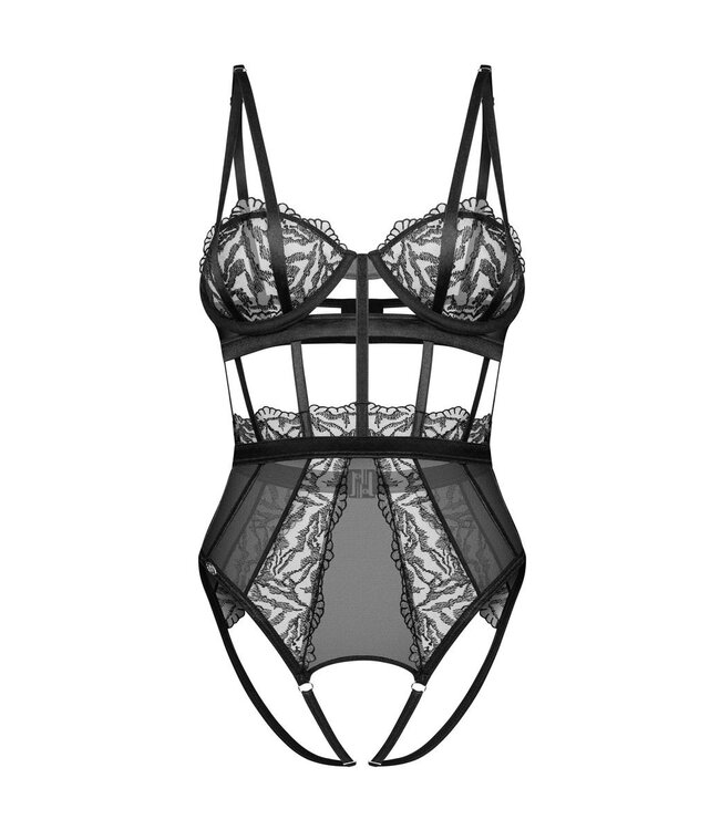 Obsessive Obsessive – Bodysuit Open Crotch – Zwart