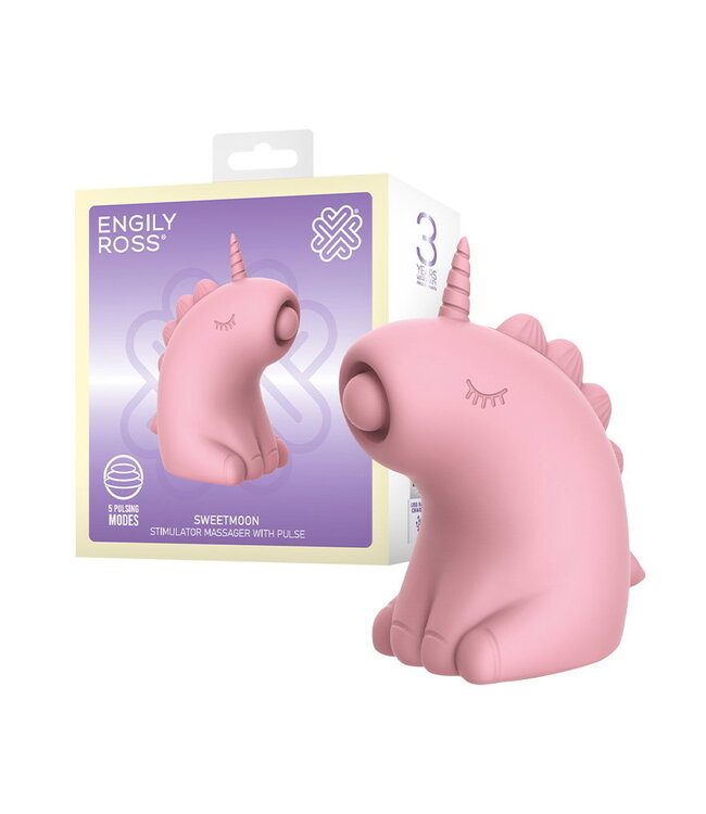 Rimba ER - Sweetmoon Unicorn - Massager met Pulse - Zachtroze